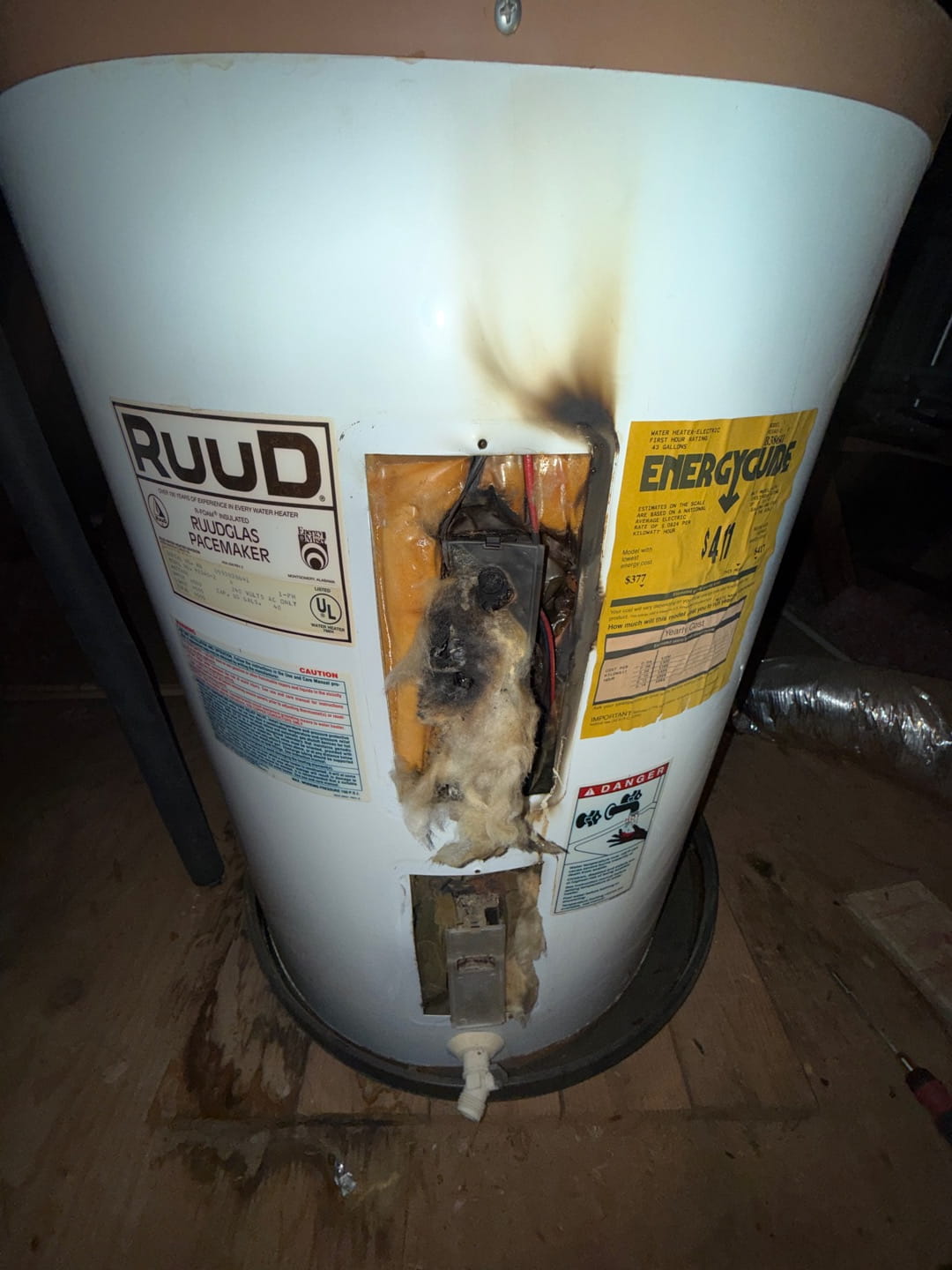 Corroded Hot water heater