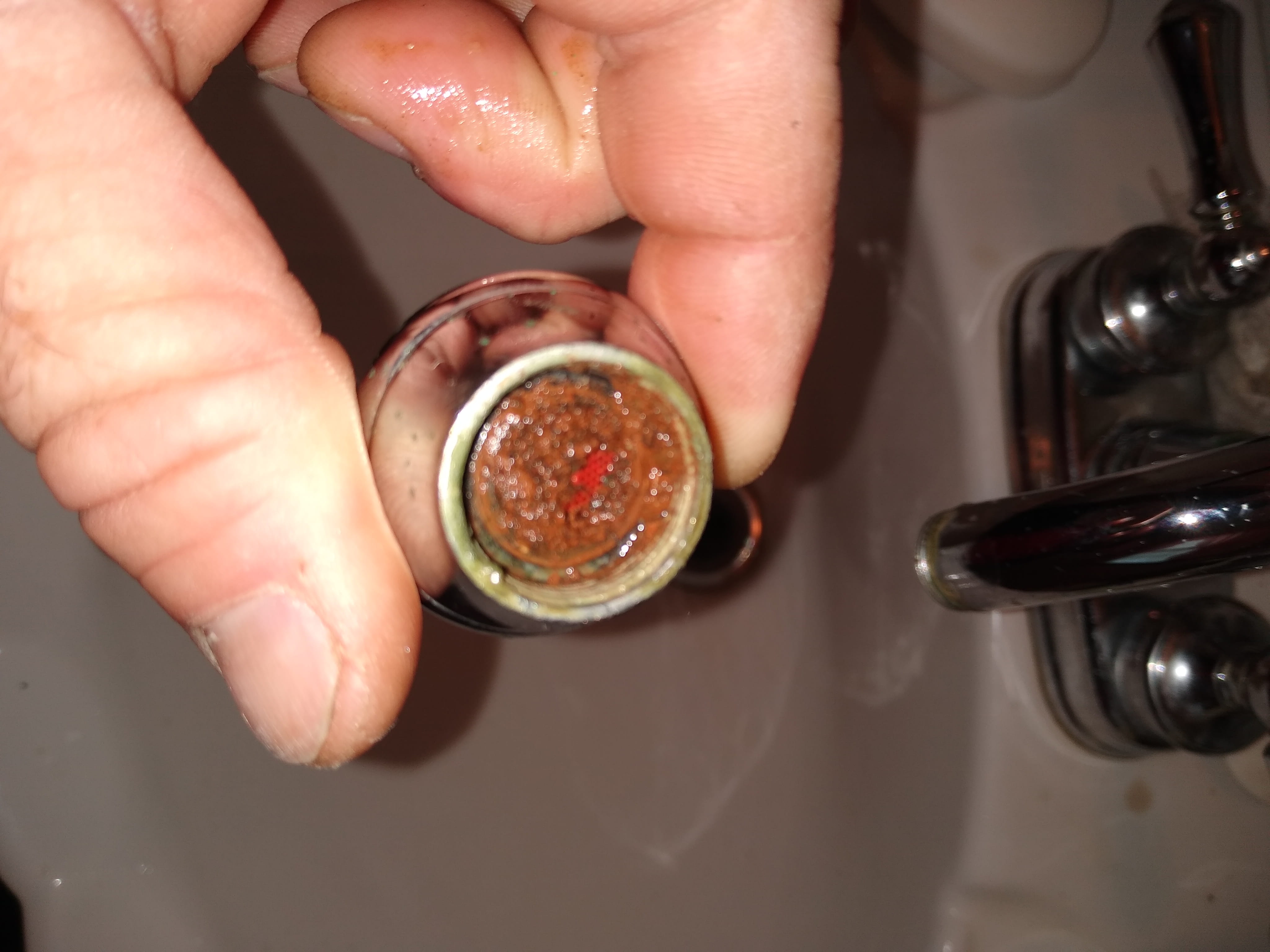 Clogged and corroded pipes