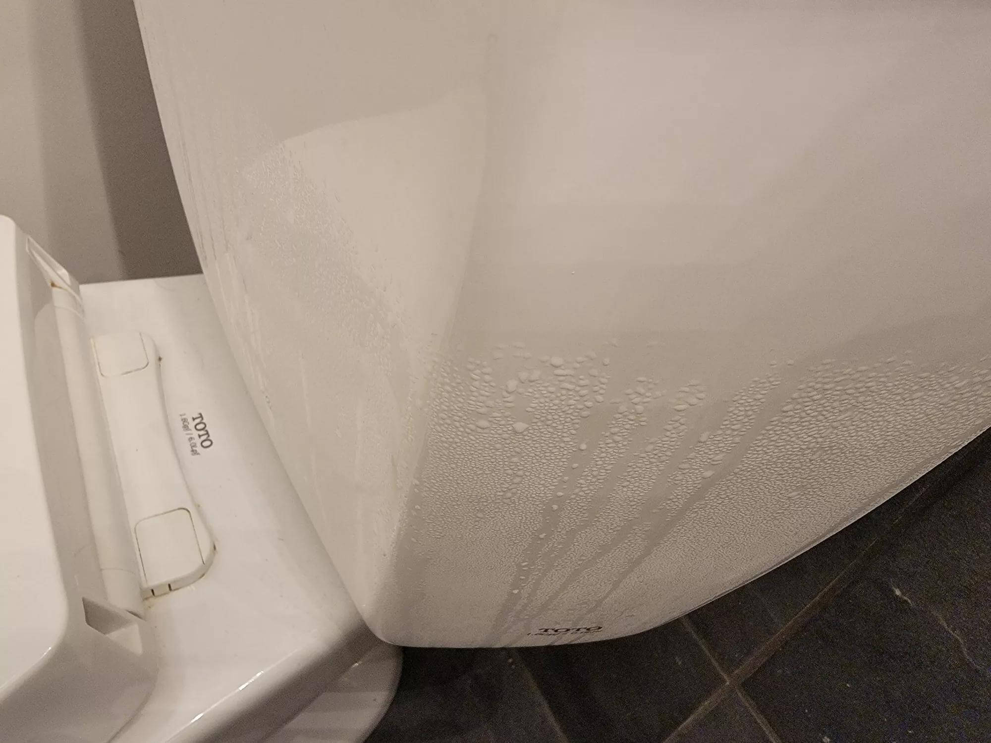 Another toilet sweating