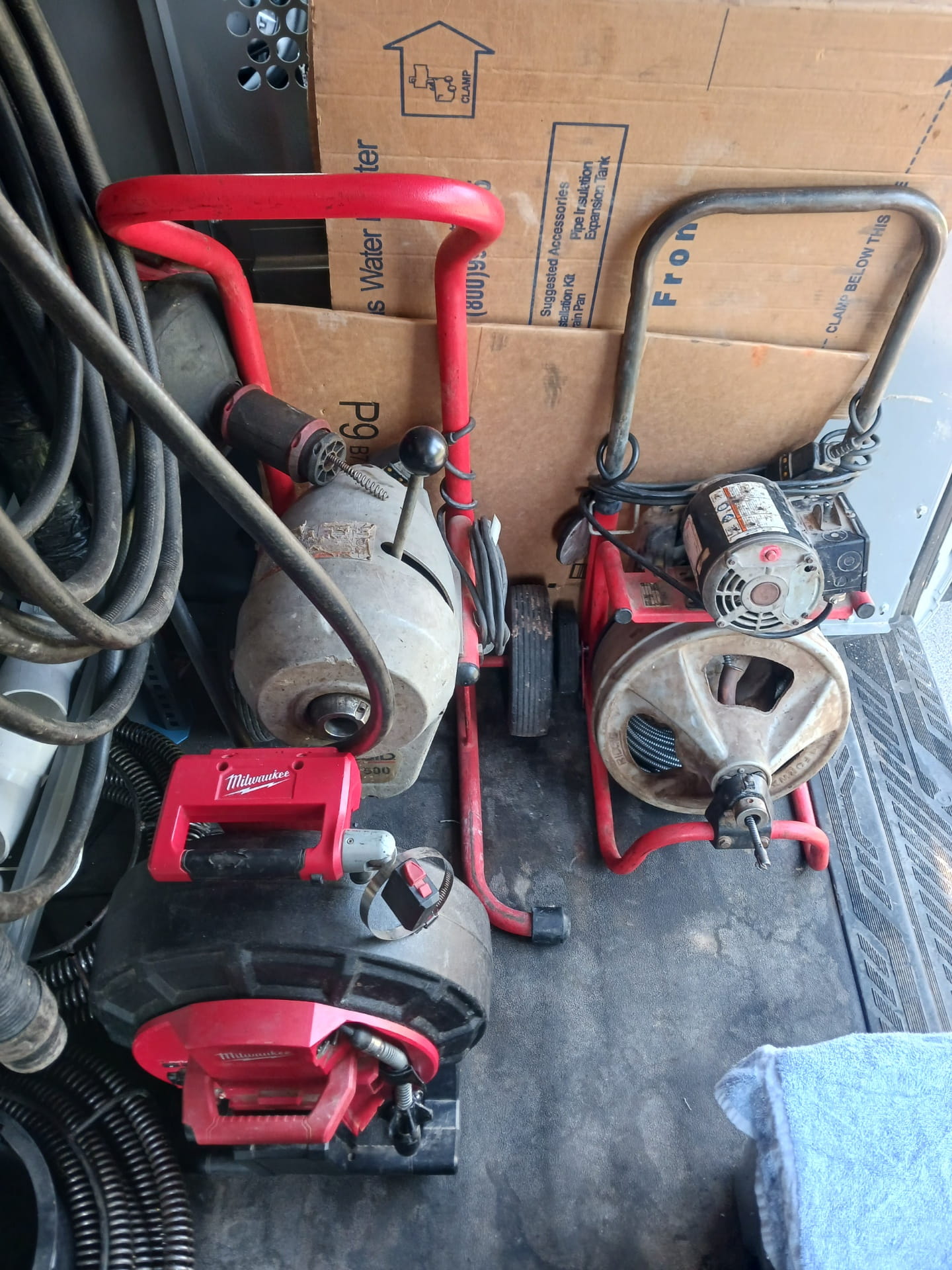 Professional sewer cleaning equipment