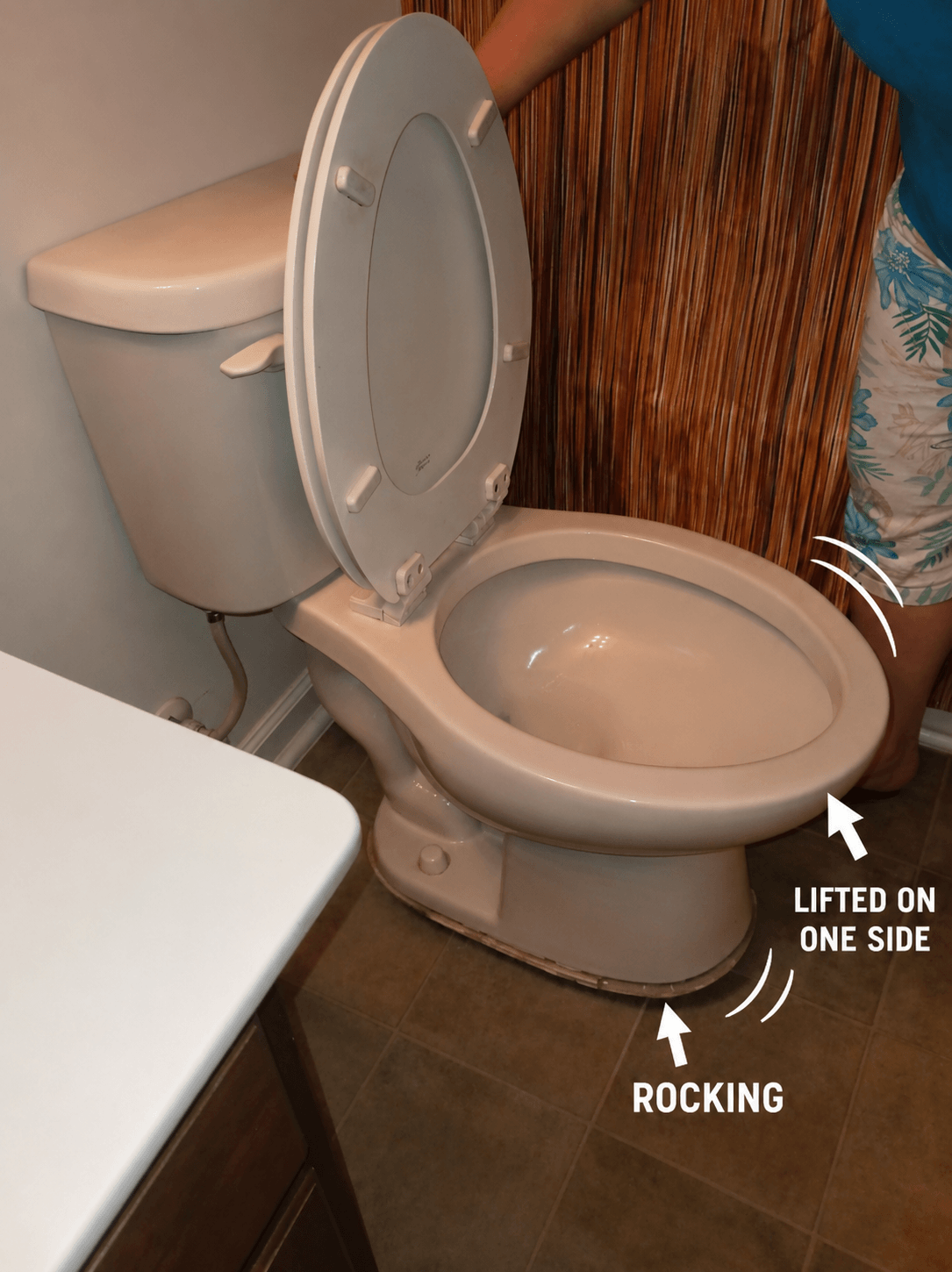 Rocking toilet